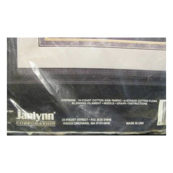 Janlynn Counted Cross Stitch Kit Wolves 10" X 8" Black Aida Fabric Craft Set - Picture 4 of 7